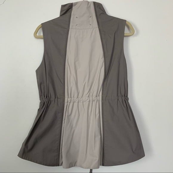 LAFAYETTE 148 NEW YORK Two Tone Drawstring Cinch Waist Utility Vest - Picture 9 of 12